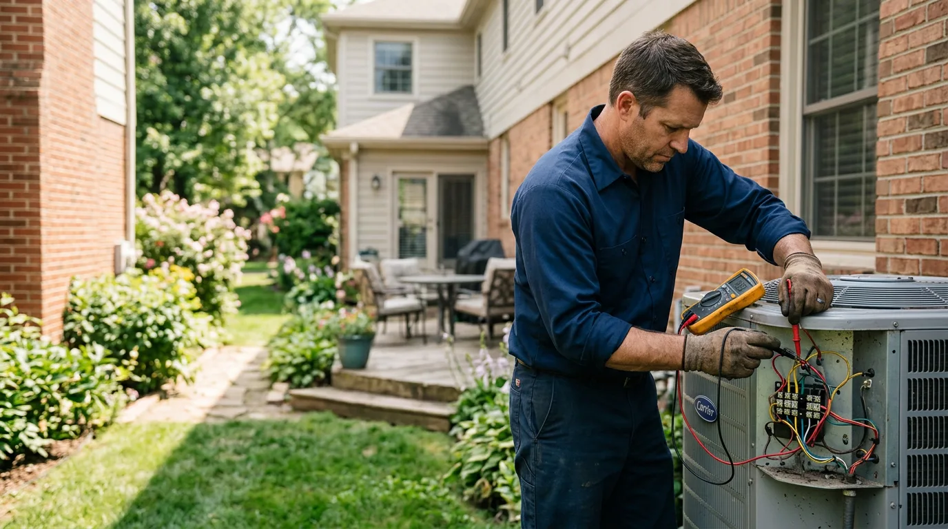 HVAC technician working near Bethany, CT